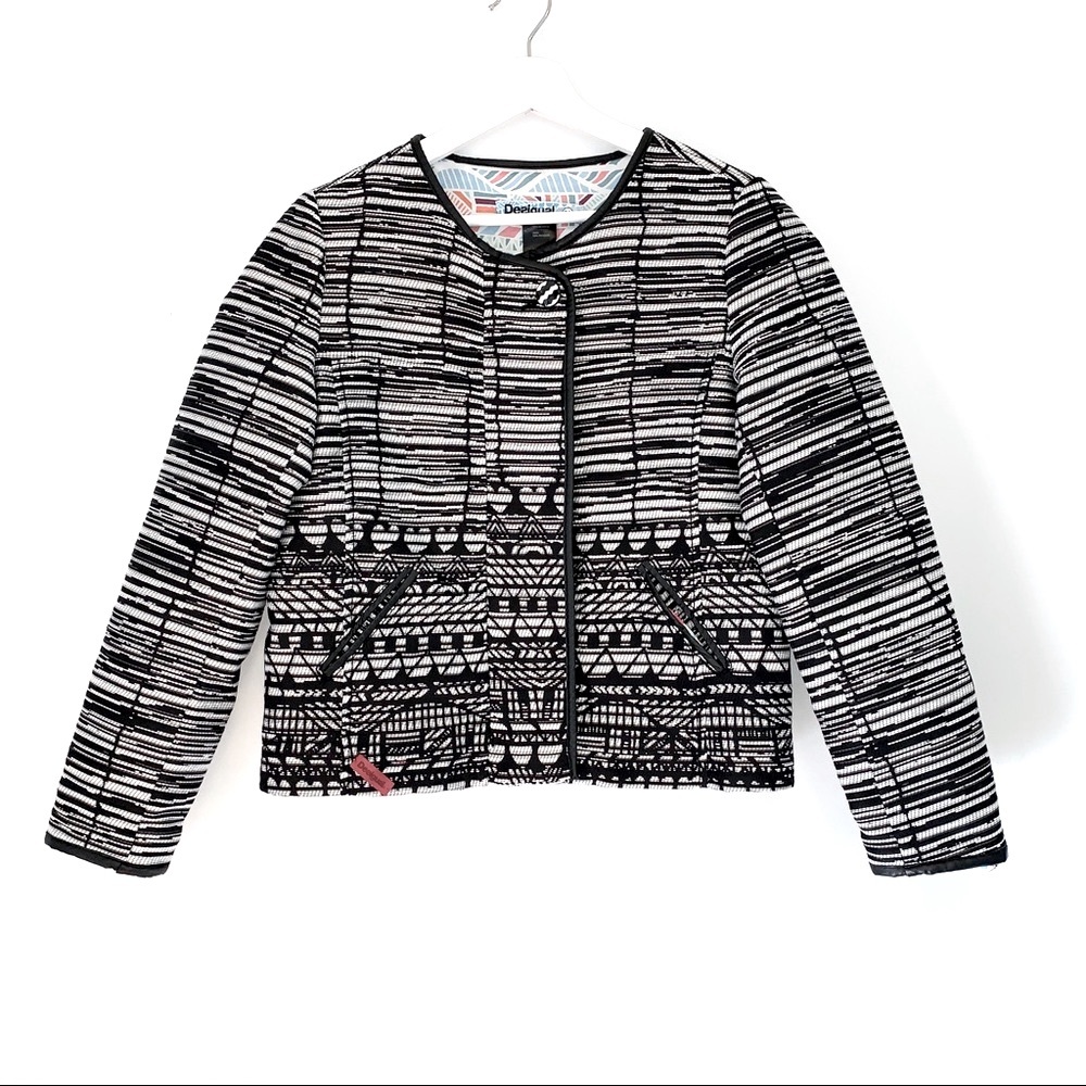 Desigual A Theory of Fun Jacket in Gris Plata Small